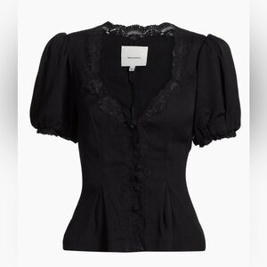 Reformation - Minette Top - Black - Size 2